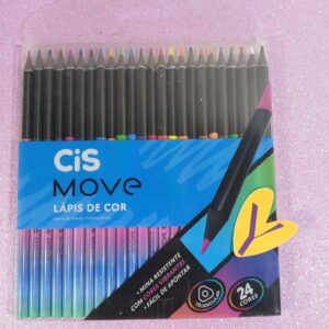 LÁPIS DE COR CIS MOVE 24 CORES