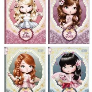 CADERNO DECORADO JOLIE 80F