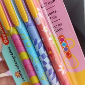 KIT CANETA COLORIDA DOPAMINA