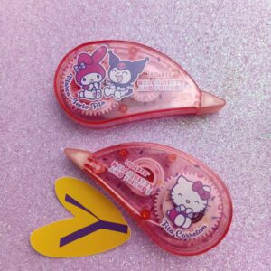 KIT HELLO KITTY FITA CORRETIVA + MARCA-TEXTO FITA