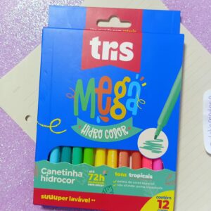 CANETINHA LAVÁVEL 12 CORES - ATÉ 72H DESTAMPADA