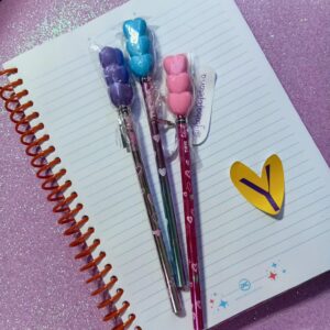 LÁPIS HB LOVE – COM PONTEIRA DE BORRACHA