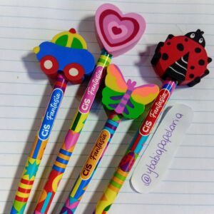 LÁPIS HB FANTASIA – COM PONTEIRA DE BORRACHA