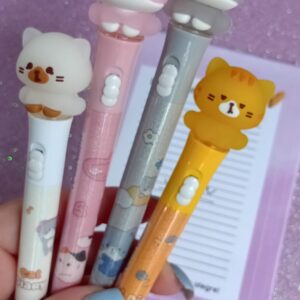 CANETA GEL LED GATINHO